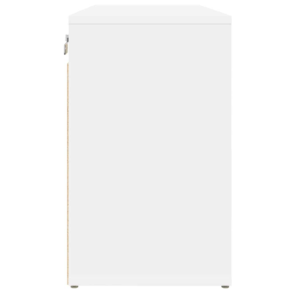 Cipőszekrény polcokkal Fehér 77.5 x 30 x 51 cm Faanyag