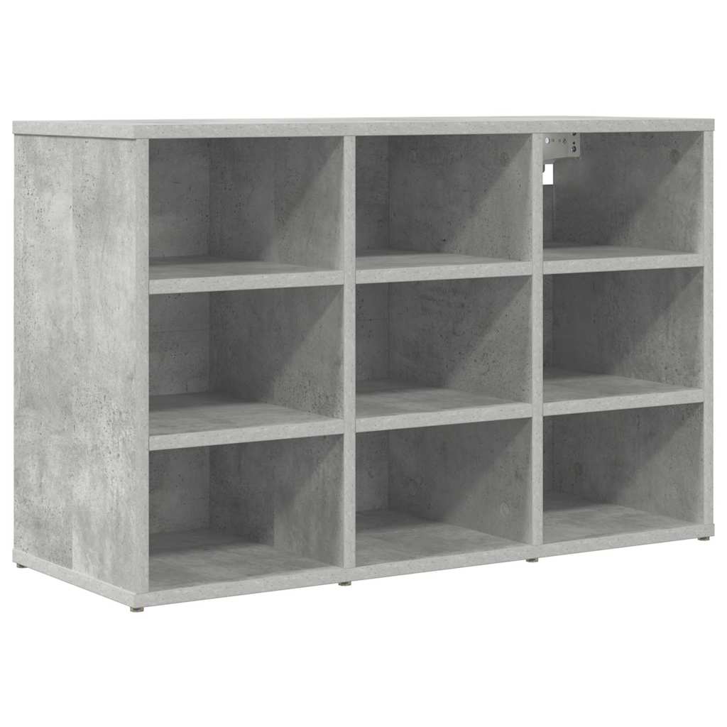 Cipőszekrény polcokkal Beton szürke 77.5 x 30 x 51 cm Faanyag