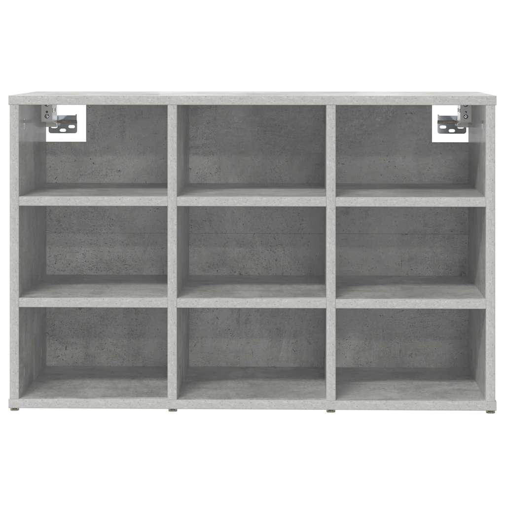 Cipőszekrény polcokkal Beton szürke 77.5 x 30 x 51 cm Faanyag