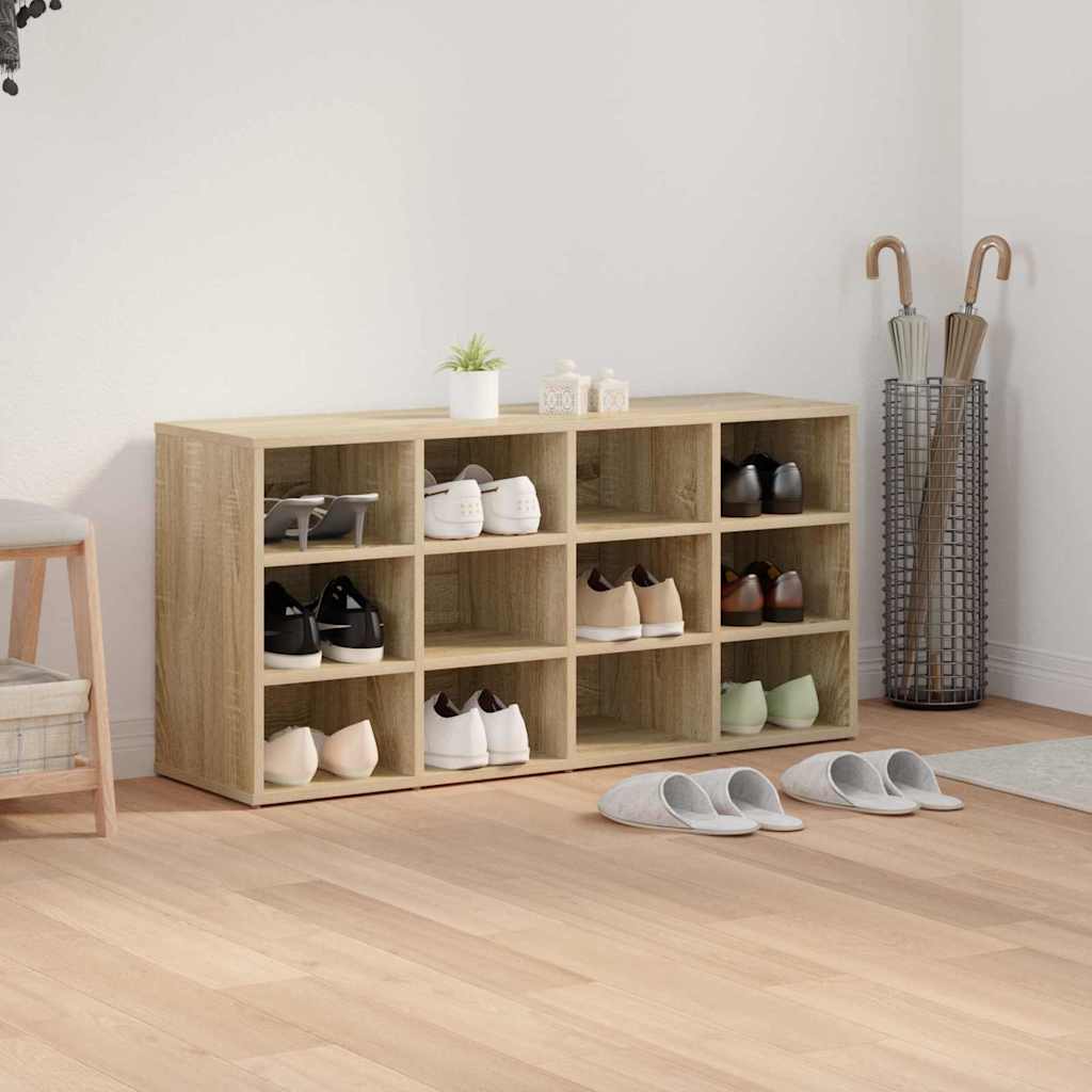 Cipőszekrény polcokkal sonoma tölgy 103 x 30 x 51 cm Faanyag