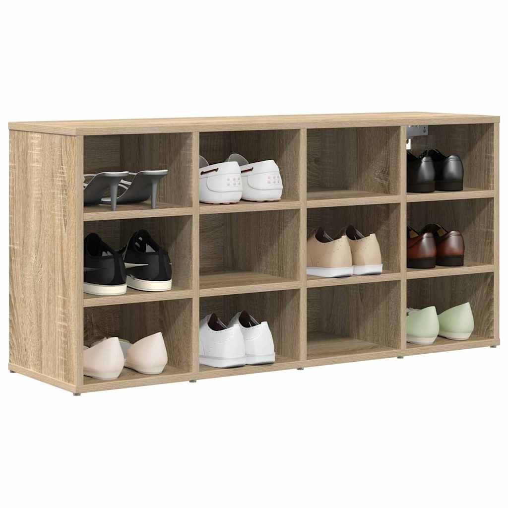 Cipőszekrény polcokkal sonoma tölgy 103 x 30 x 51 cm Faanyag