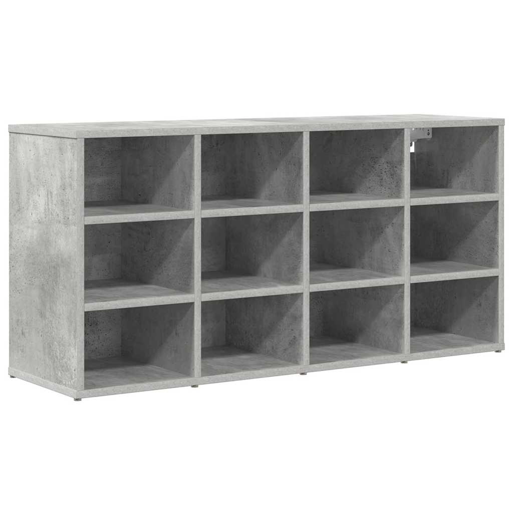Cipőszekrény polcokkal Beton szürke 103 x 30 x 51 cm Faanyag