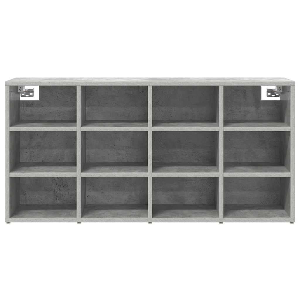Cipőszekrény polcokkal Beton szürke 103 x 30 x 51 cm Faanyag