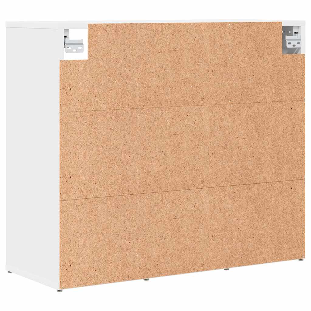 Cipőszekrény polcokkal Fehér 77.5 x 30 x 67 cm Faanyag