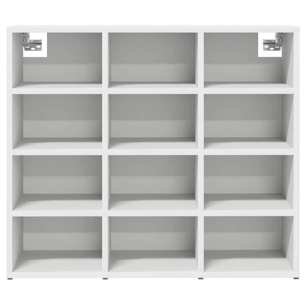 Cipőszekrény polcokkal Fehér 77.5 x 30 x 67 cm Faanyag