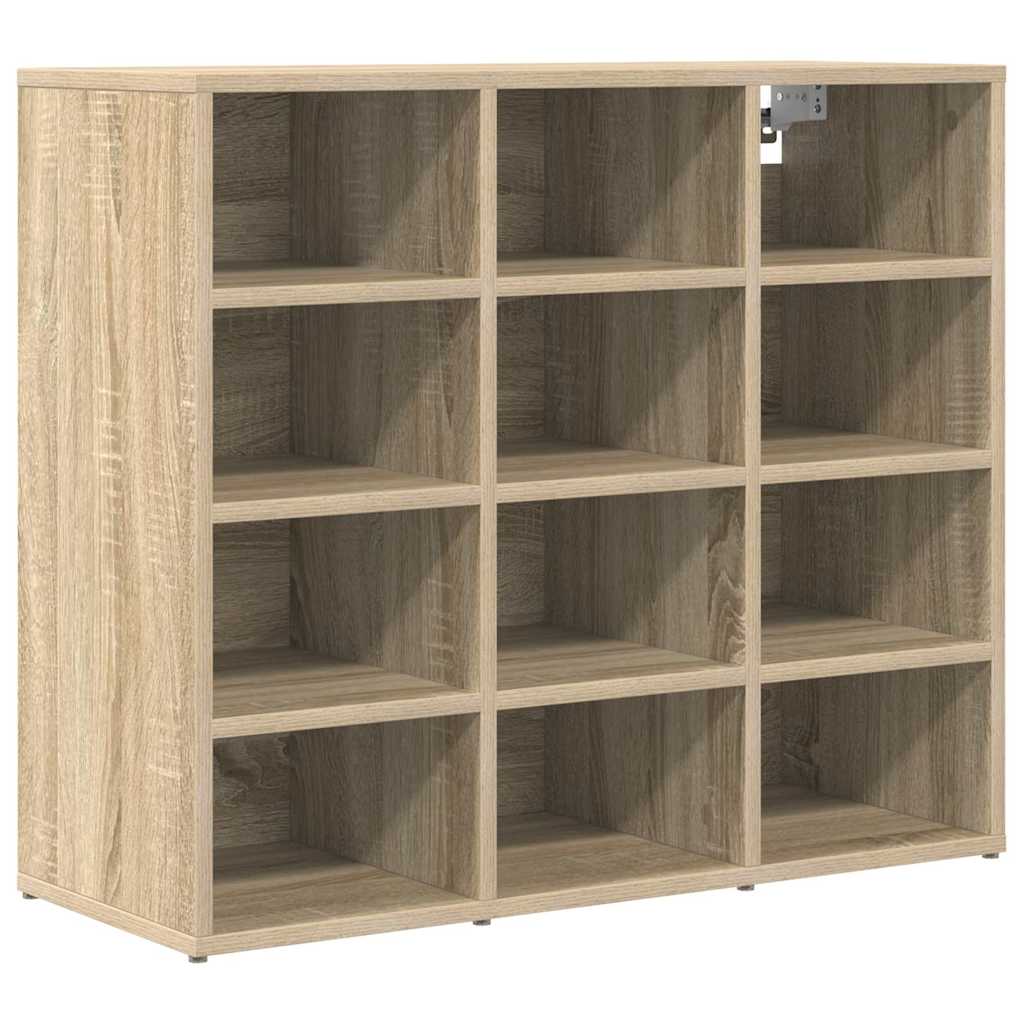 Cipőszekrény polcokkal sonoma tölgy 77.5 x 30 x 67 cm Faanyag