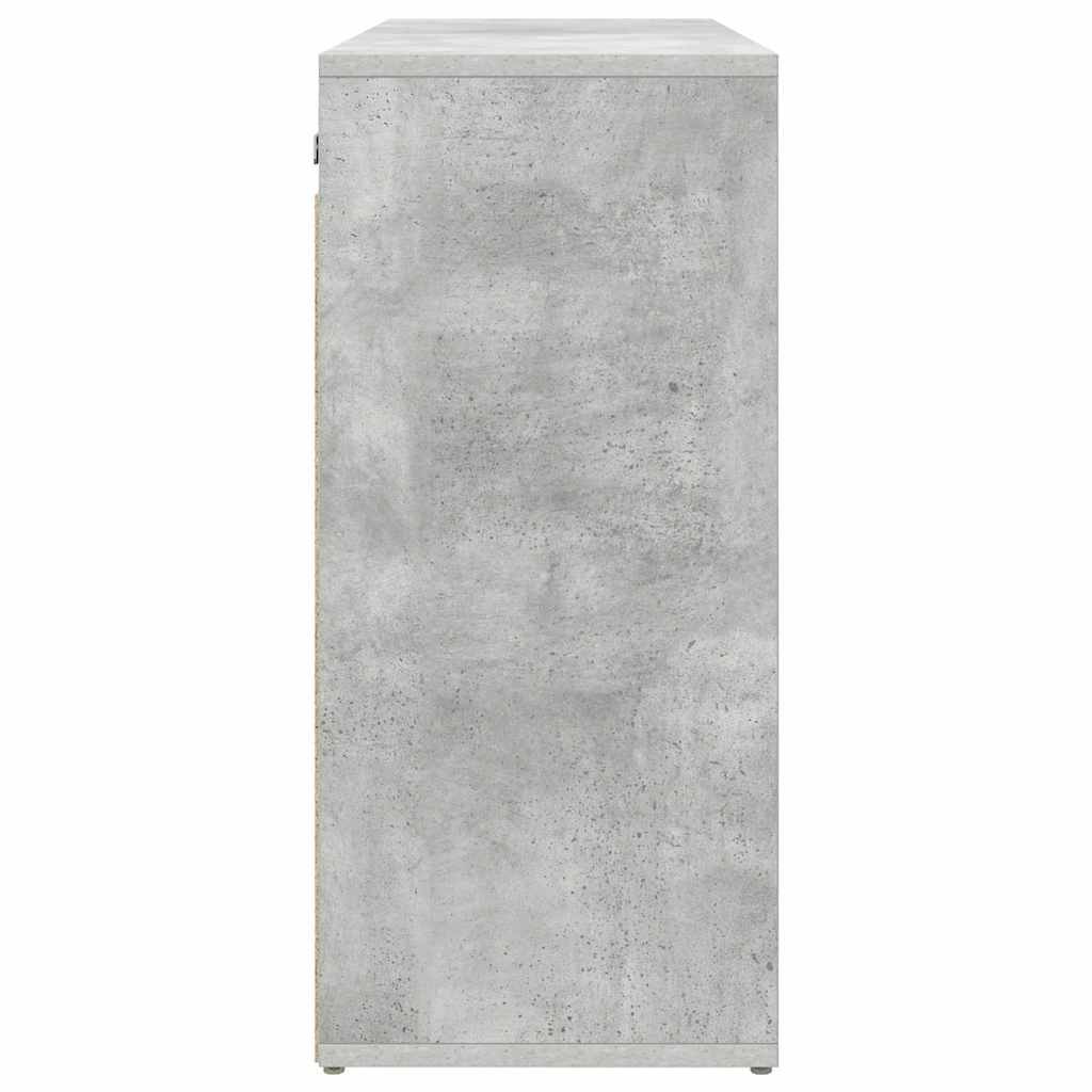 Cipőszekrény polcokkal Beton szürke 77.5 x 30 x 67 cm Faanyag