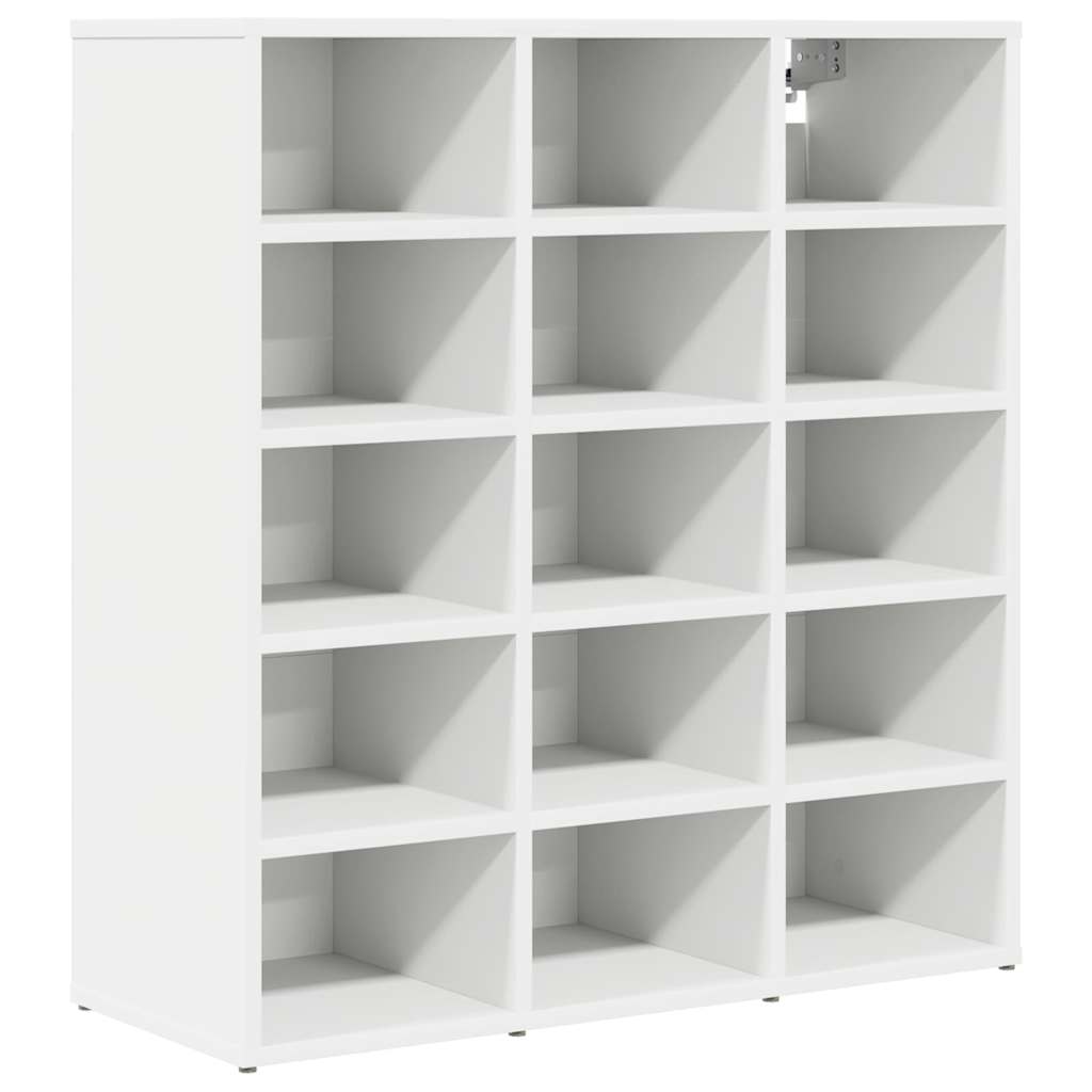 Cipőszekrény polcokkal Fehér 77.5 x 30 x 83.5 cm Faanyag