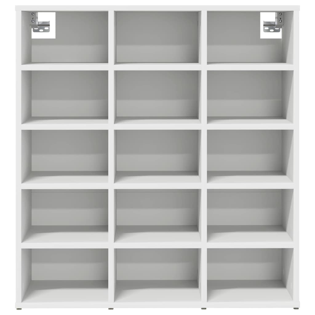 Cipőszekrény polcokkal Fehér 77.5 x 30 x 83.5 cm Faanyag