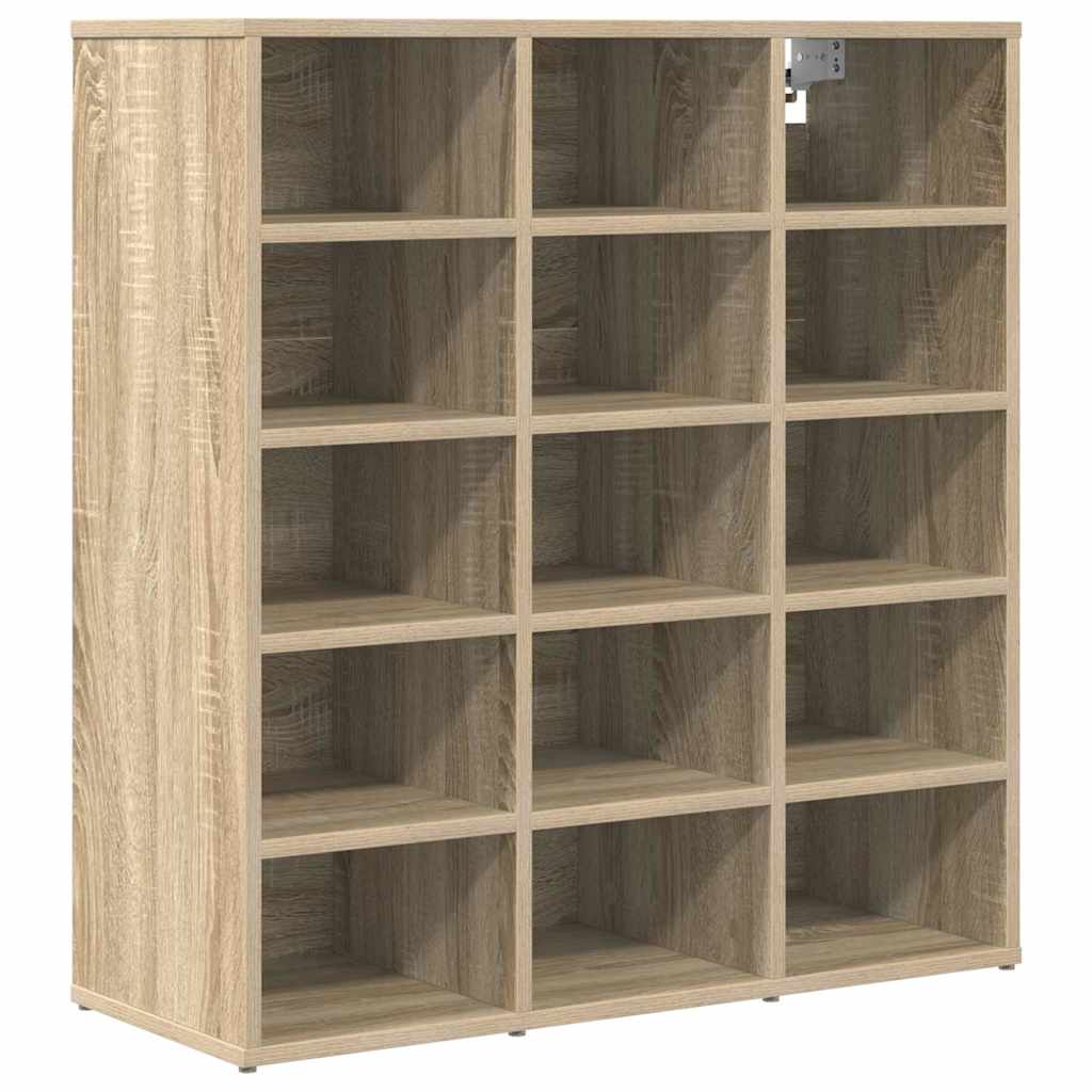 Cipőszekrény polcokkal sonoma tölgy 77.5 x 30 x 83.5 cm Faanyag