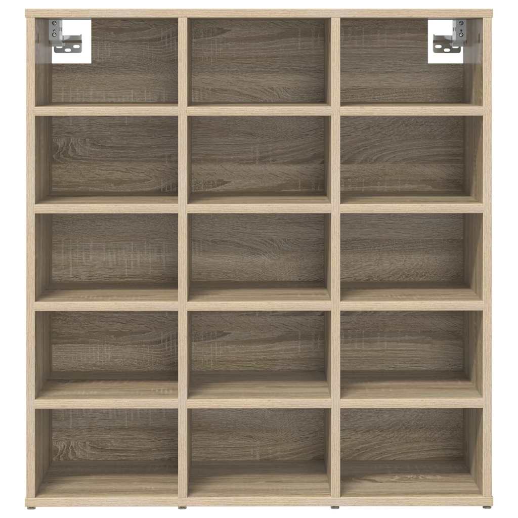 Cipőszekrény polcokkal sonoma tölgy 77.5 x 30 x 83.5 cm Faanyag