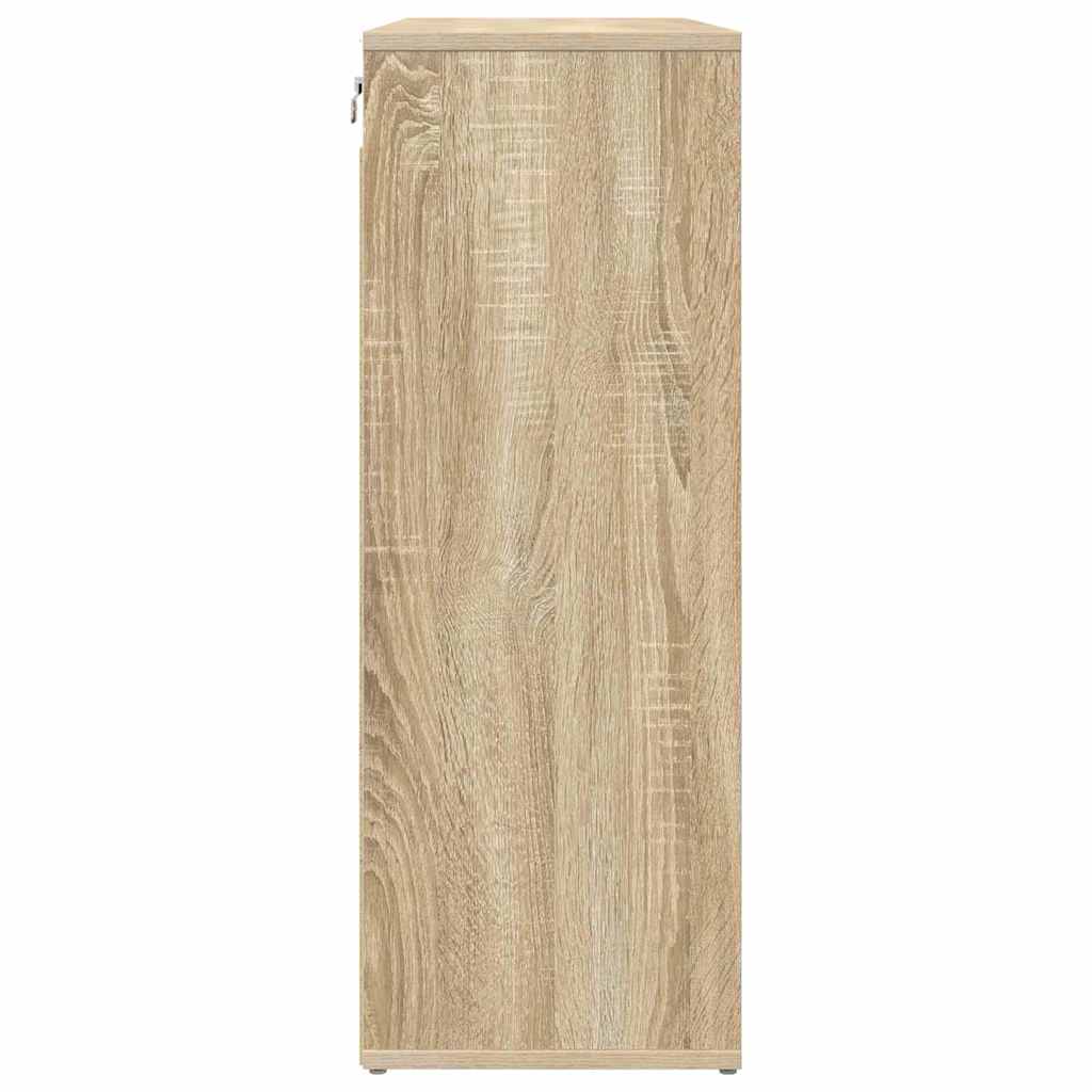 Cipőszekrény polcokkal sonoma tölgy 77.5 x 30 x 83.5 cm Faanyag