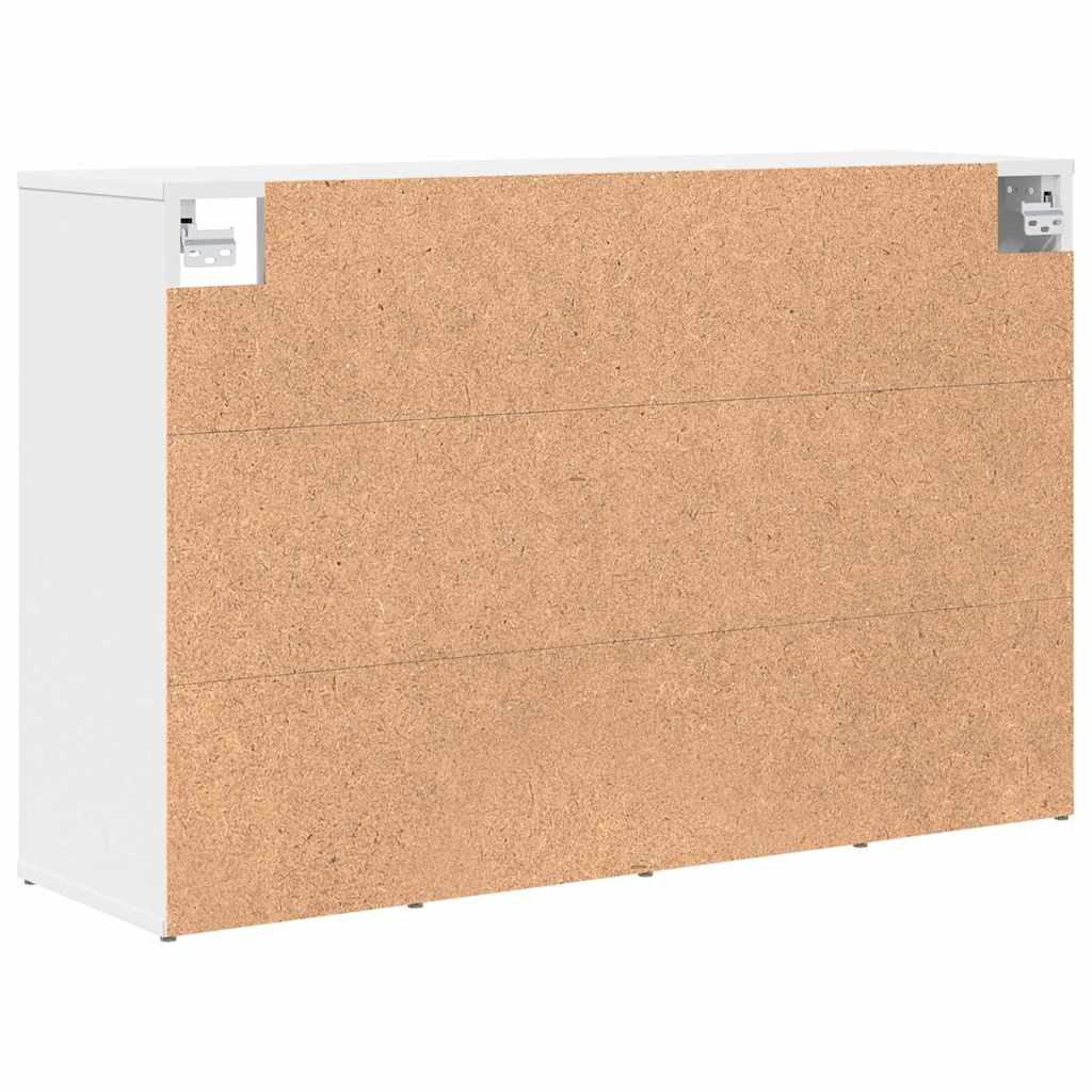 Cipőszekrény polcokkal tárolóval Fehér 103 x 30 x 67 cm Faanyag