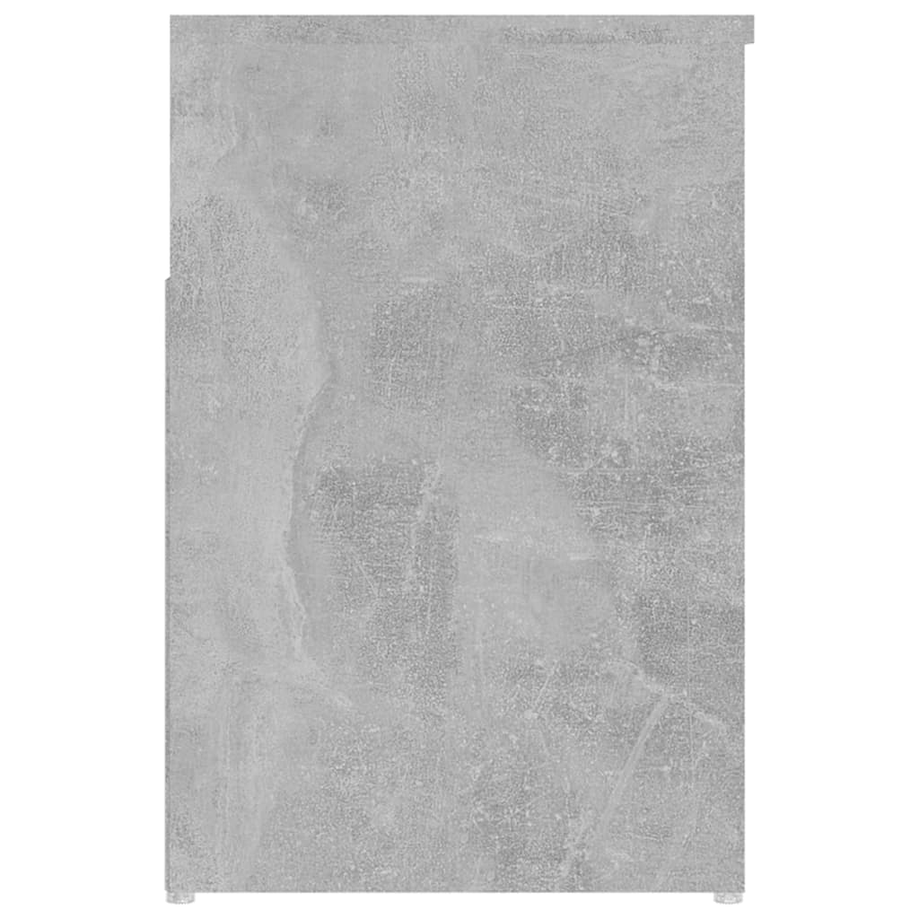 betonszürke szerelt fa cipőtároló pad 80 x 30 x 45 cm
