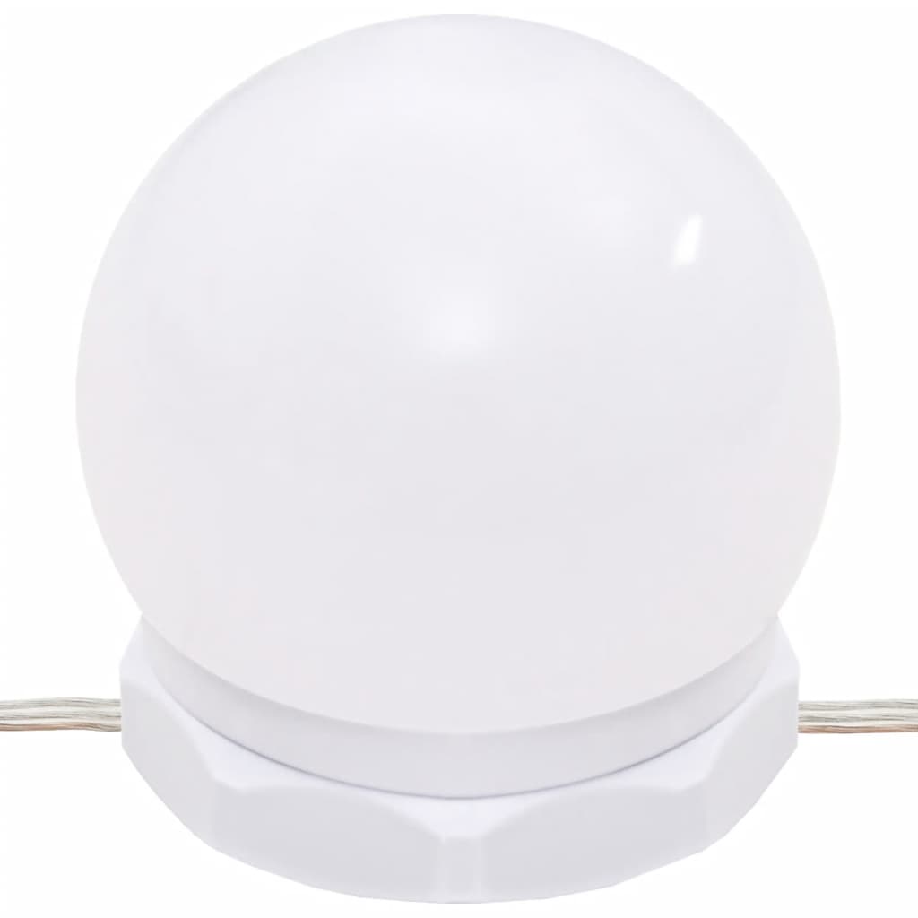 magasfényű fehér tükrös szekrény LED-ekkel 90 x 31,5 x 62 cm
