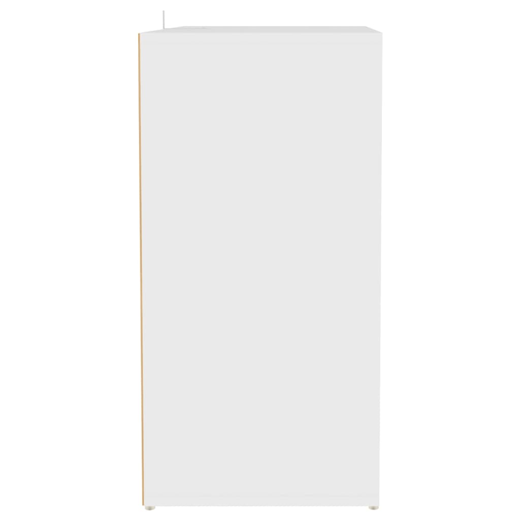 vidaX fehér szerelt fa cipősszekrény 60 x 35 x 70 cm