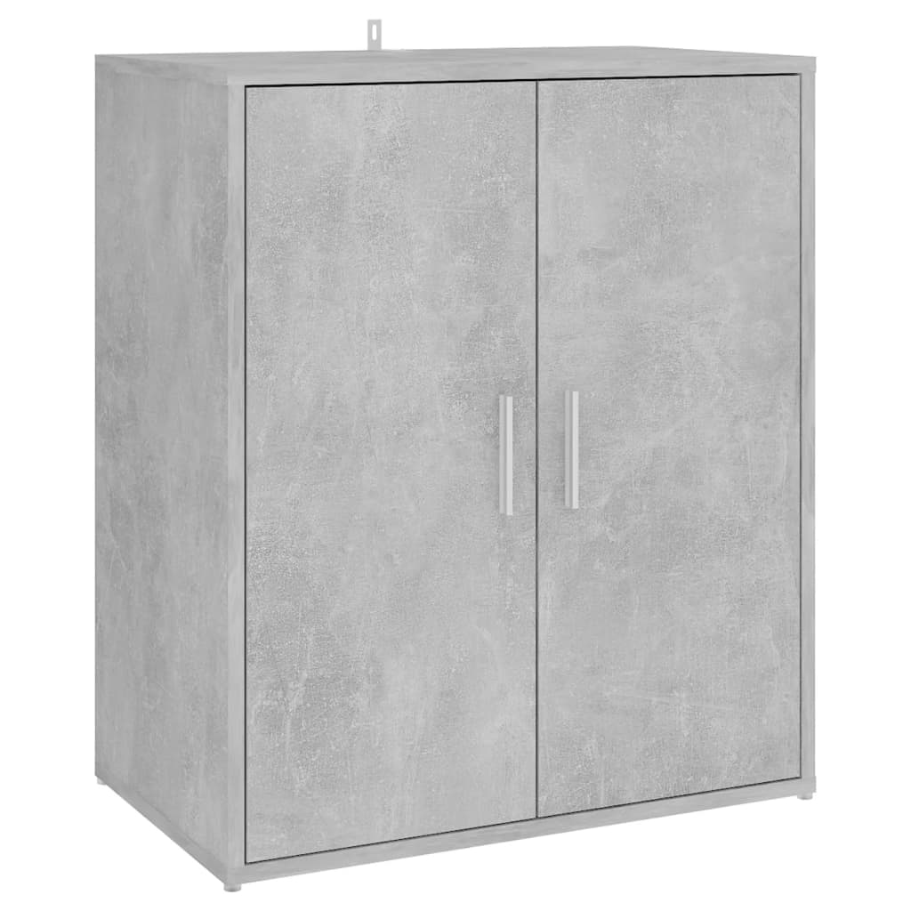 betonszürke szerelt fa cipősszekrény 60 x 35 x 70 cm