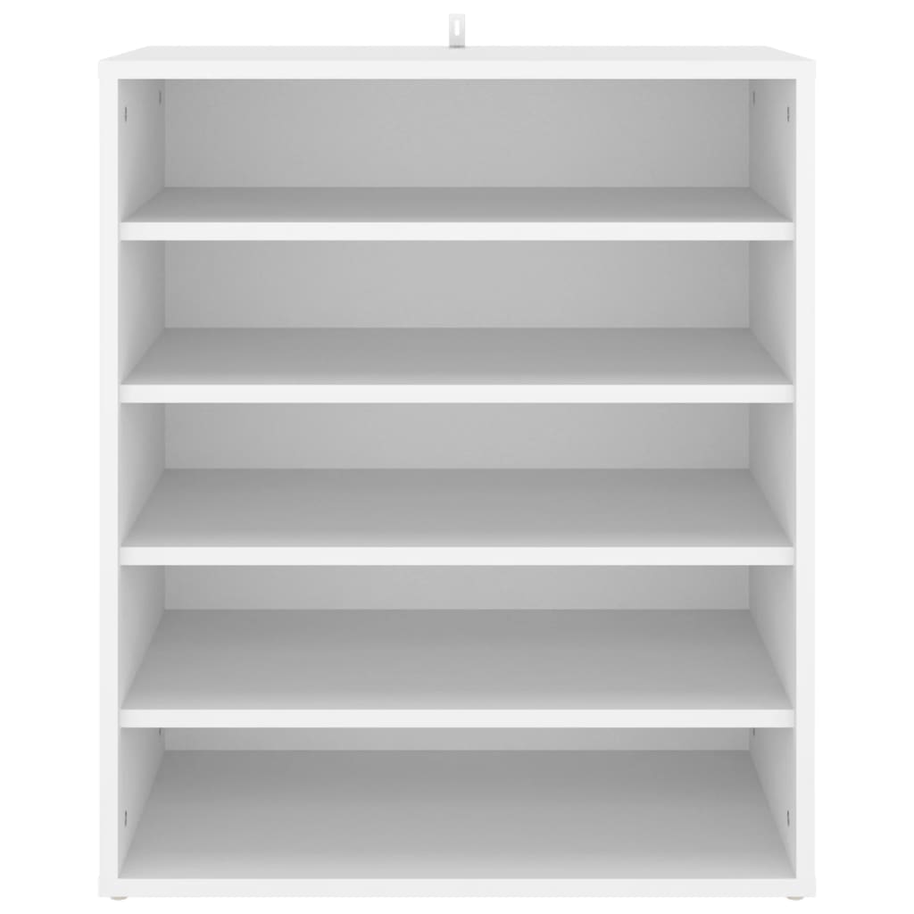 vidaX fehér szerelt fa cipősszekrény 60 x 35 x 70 cm