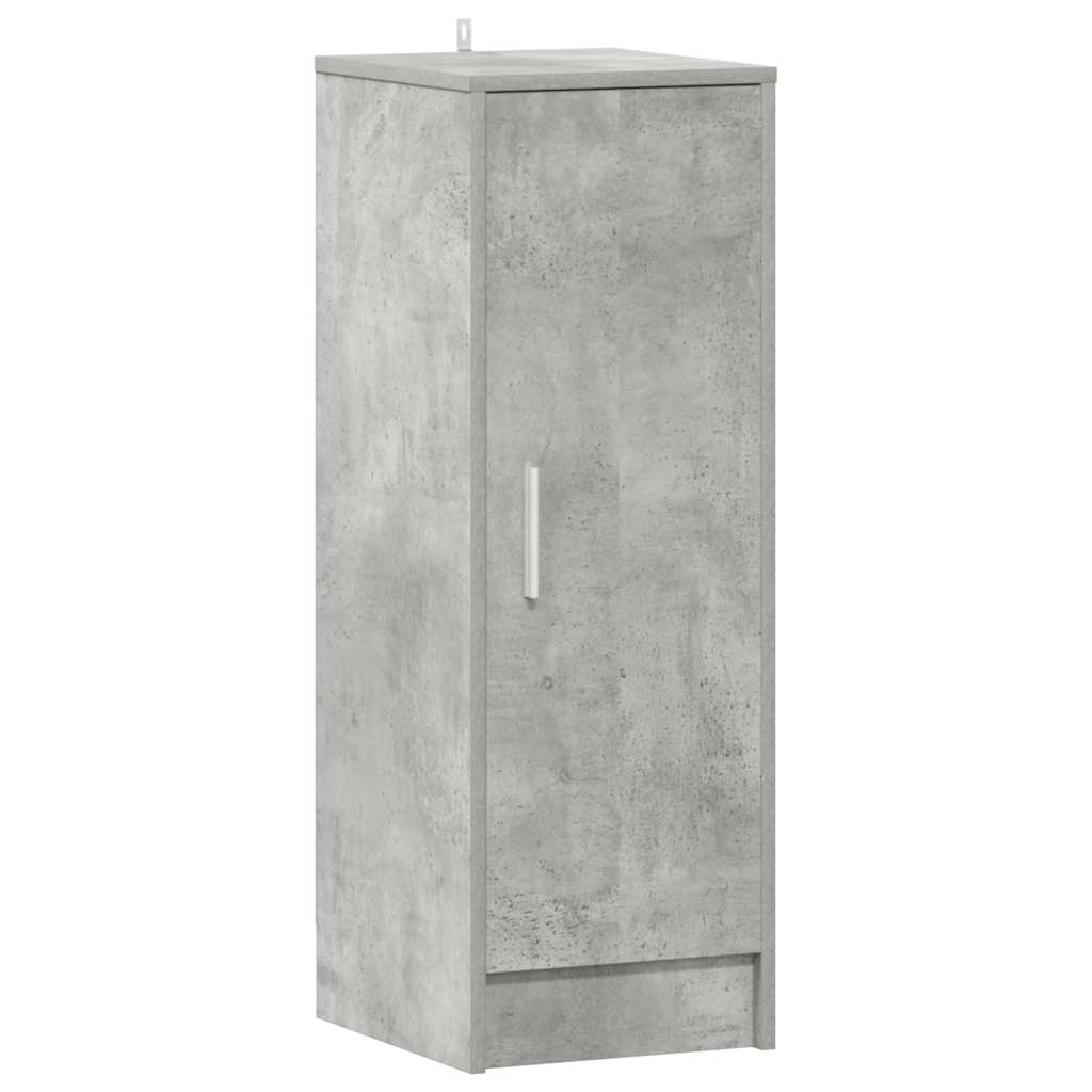 betonszürke szerelt fa cipősszekrény 32 x 35 x 92 cm