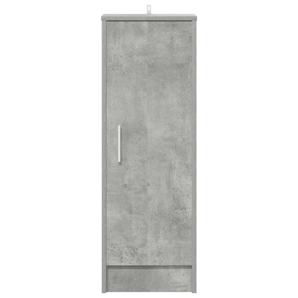 betonszürke szerelt fa cipősszekrény 32 x 35 x 92 cm