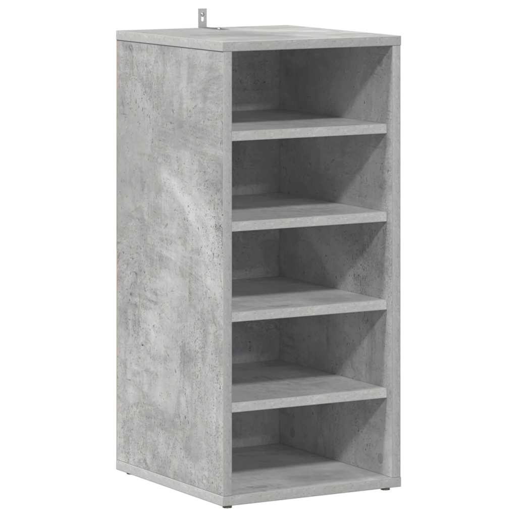 vidaX betonszürke szerelt fa cipősszekrény 31,5 x 35 x 70 cm