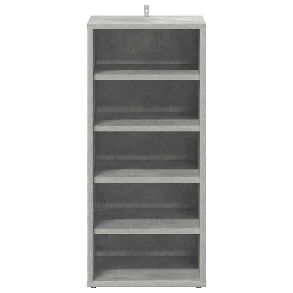 vidaX betonszürke szerelt fa cipősszekrény 31,5 x 35 x 70 cm