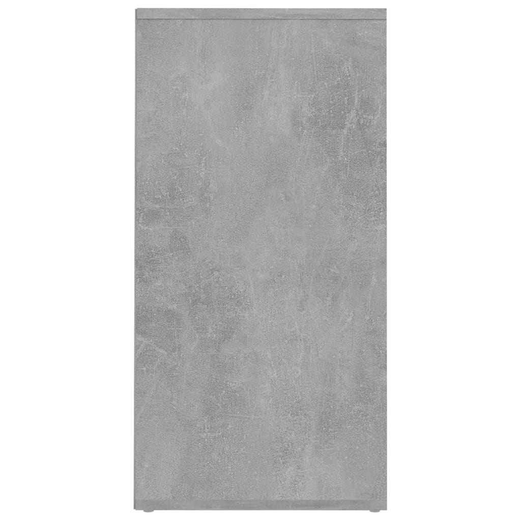 vidaX betonszürke szerelt fa cipősszekrény 31,5 x 35 x 70 cm