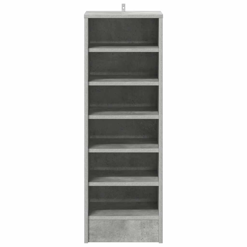 betonszürke szerelt fa cipősszekrény 31,5 x 35 x 90 cm