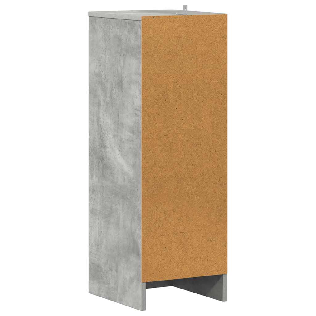betonszürke szerelt fa cipősszekrény 31,5 x 35 x 90 cm