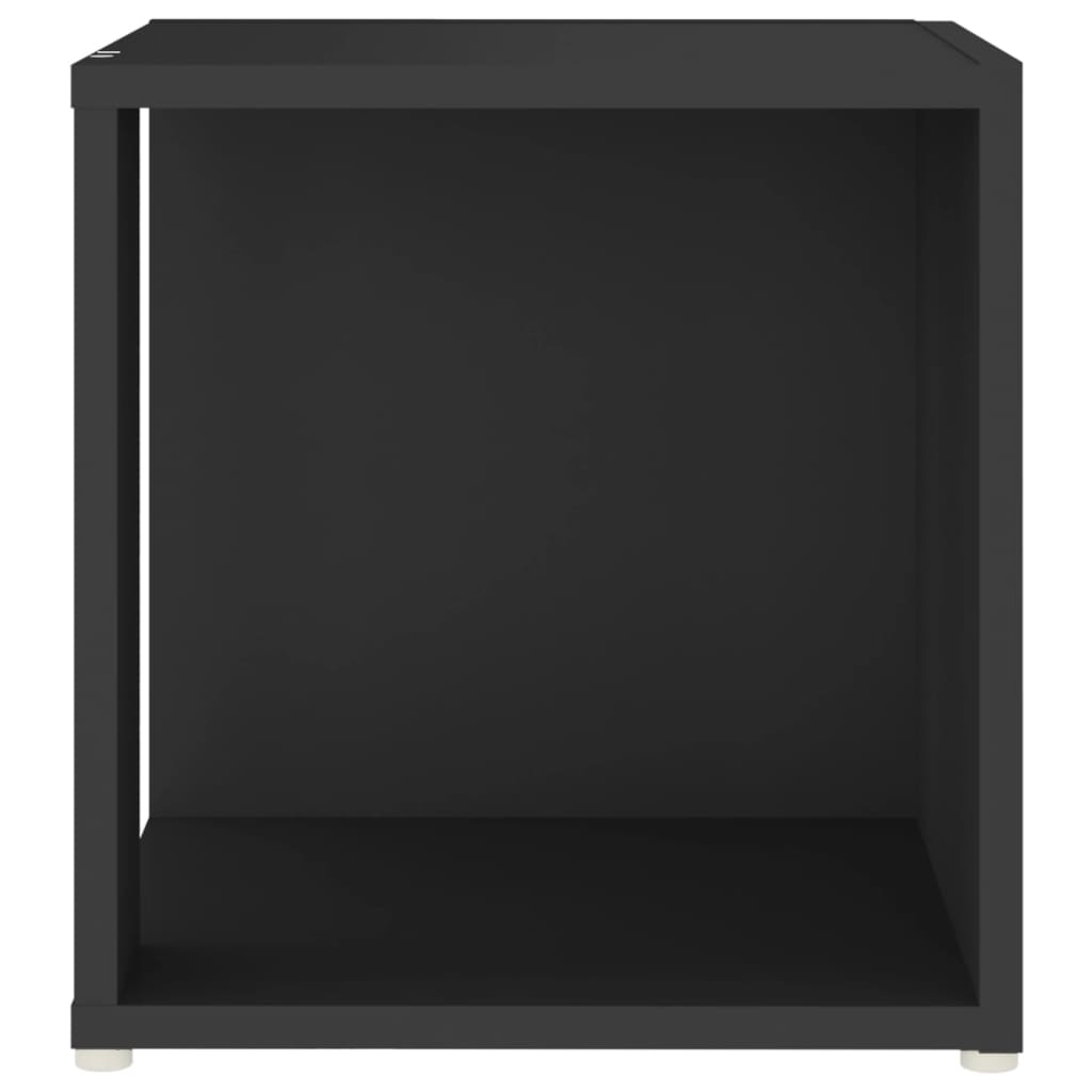 fekete szerelt fa kisasztal 33 x 33 x 34,5 cm