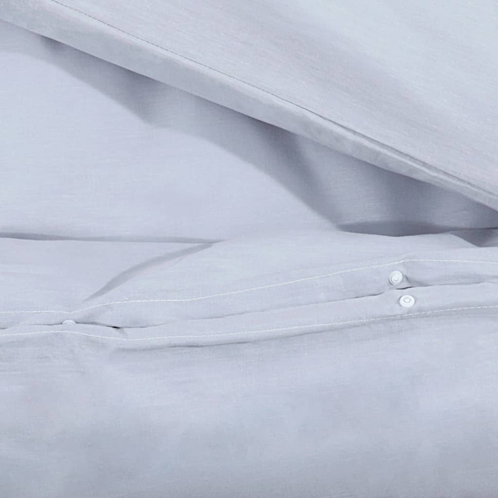 szürke pamut ágyneműhuzat-garnitúra 135 x 200 cm