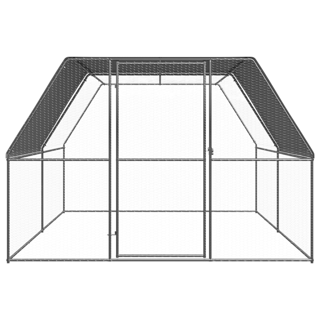 kültéri horganyzott acél tyúkól 3 x 4 x 2 m