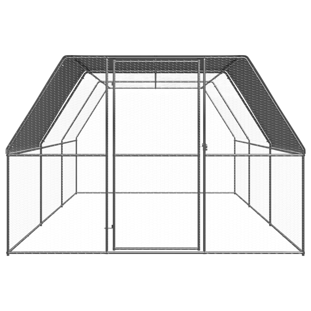 kültéri horganyzott acél tyúkól 3 x 6 x 2 m