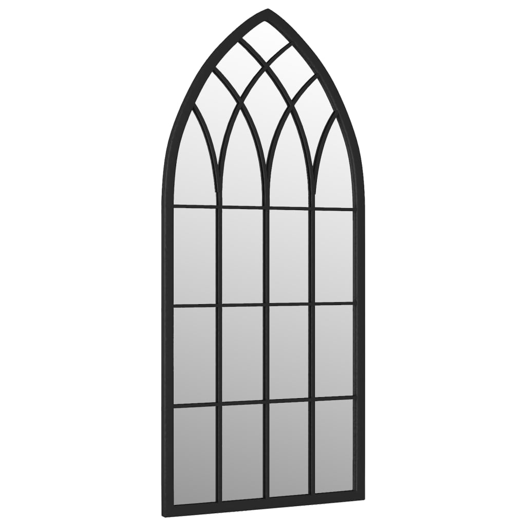 fekete vas tükör beltéri használatra 100 x 45 cm