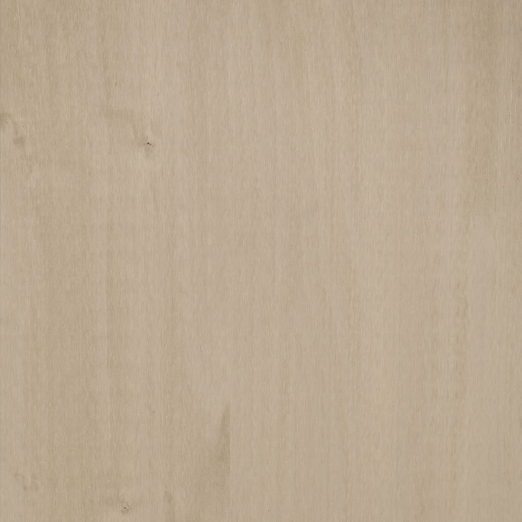 HAMAR mézbarna tömör fenyőfa könyvszekrény 85 x 35 x 112 cm