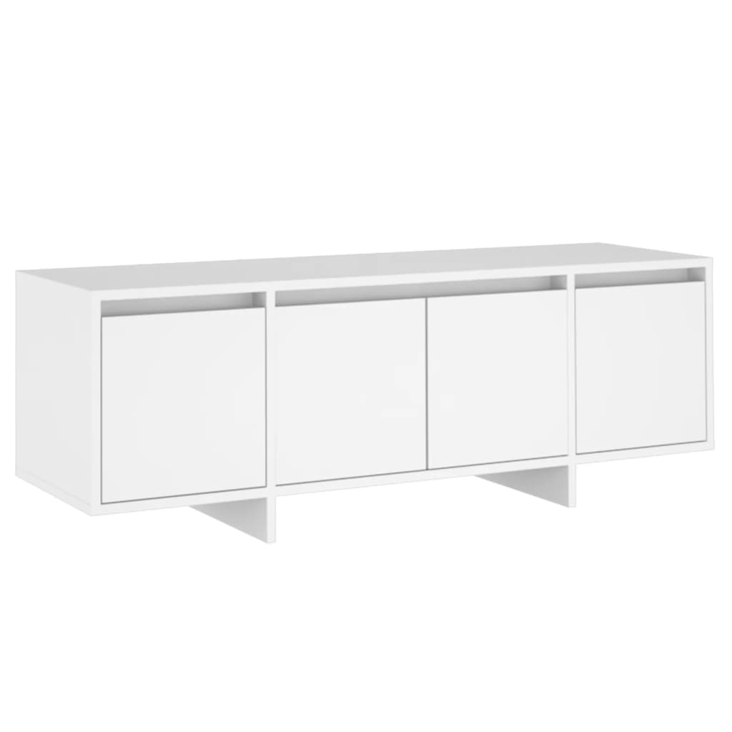 fehér szerelt fa TV-szekrény 120 x 30 x 40,5 cm