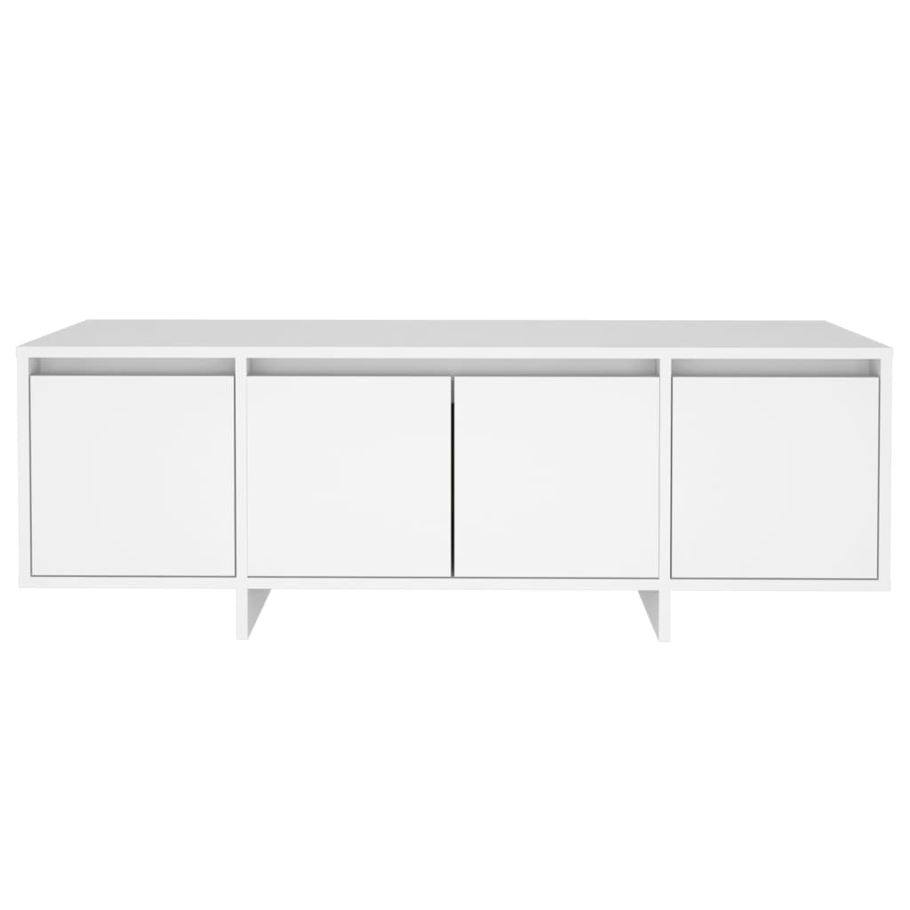 fehér szerelt fa TV-szekrény 120 x 30 x 40,5 cm
