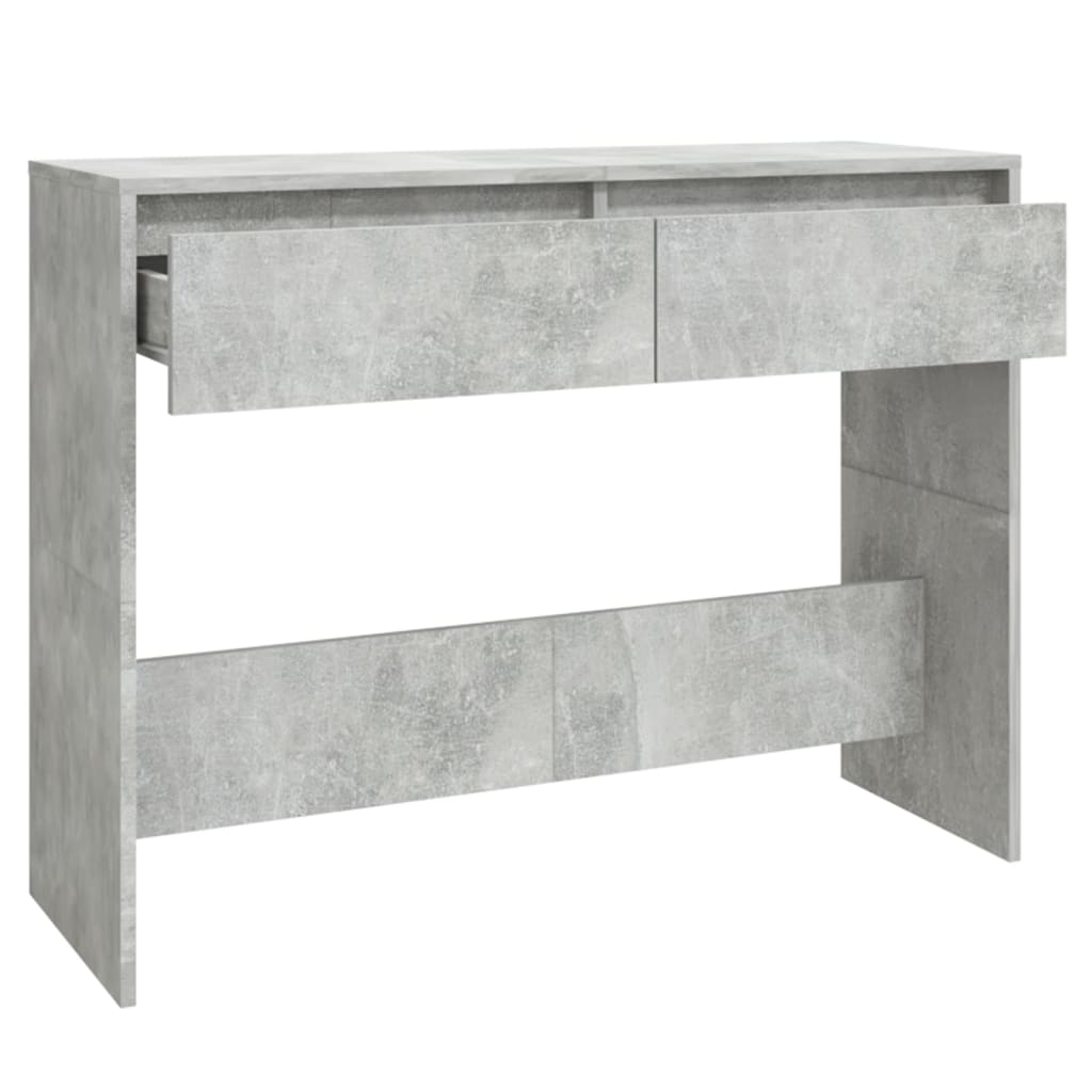 betonszürke szerelt fa dohányzóasztal 100x35x76,5 cm