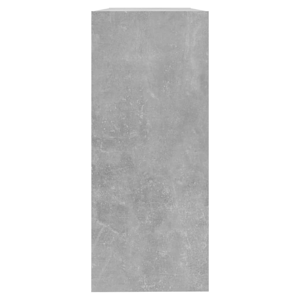 betonszürke térelválasztó könyvszekrény 100 x 30 x 72 cm