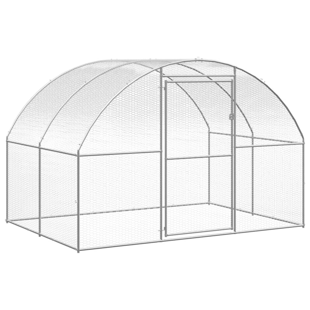 kültéri horganyzott acél tyúkól 3 x 6 x 2 m
