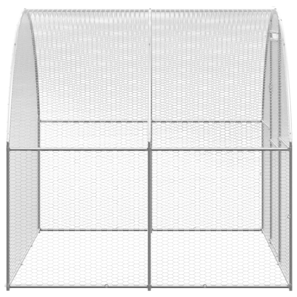 kültéri horganyzott acél tyúkól 3 x16 x 2 m