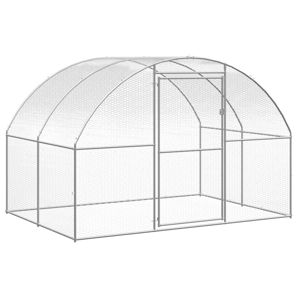 kültéri horganyzott acél tyúkól 3 x 20 x 2 m