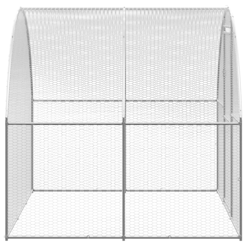 kültéri horganyzott acél tyúkól 3 x 20 x 2 m