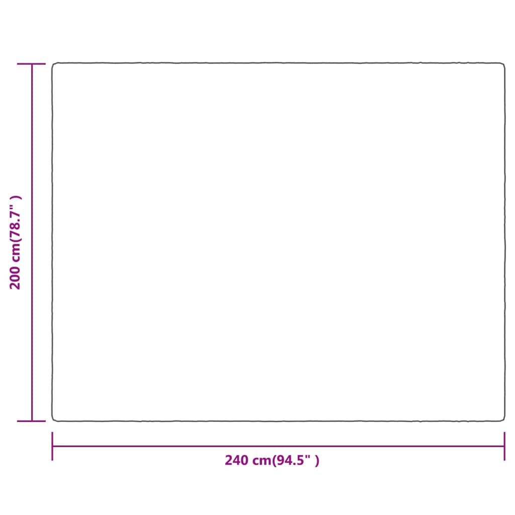 fekete poliészter takaró 200x240 cm