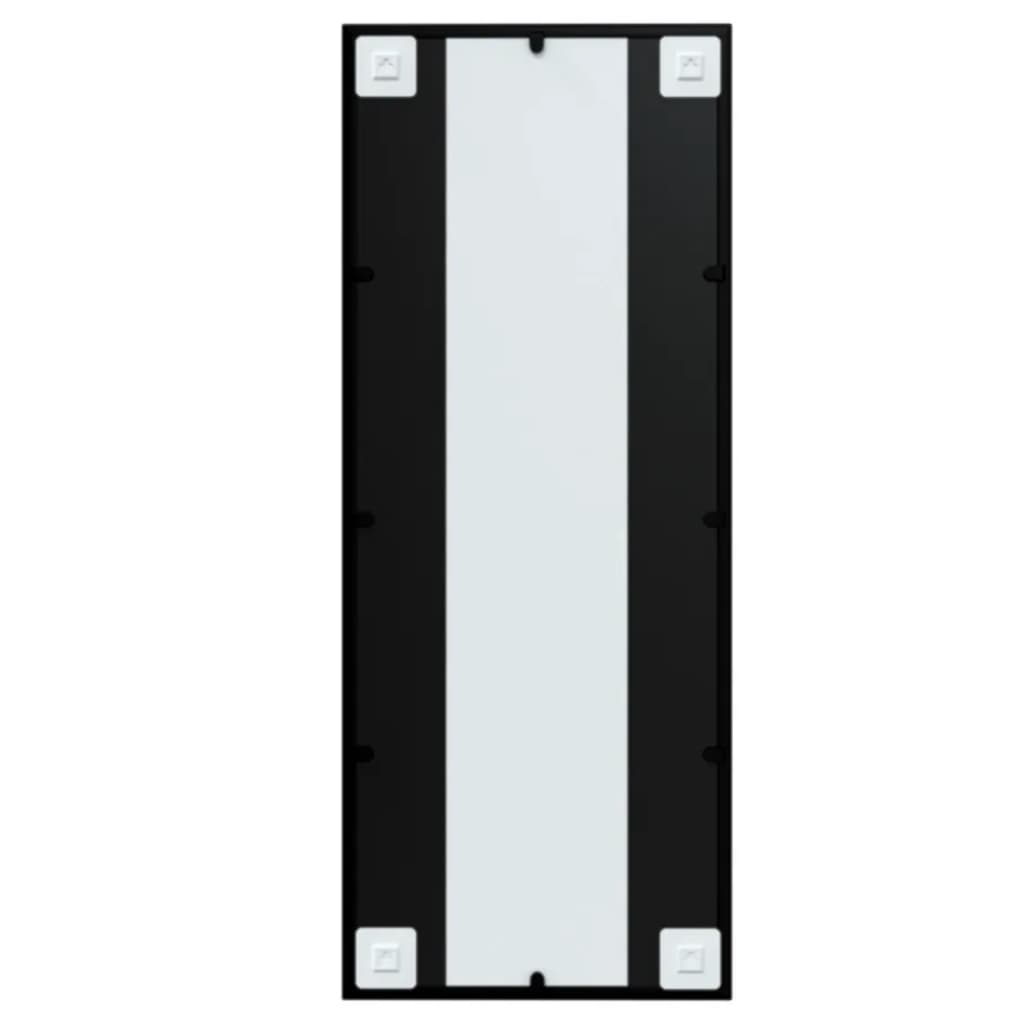 fekete fém fali tükör 100 x 40 cm