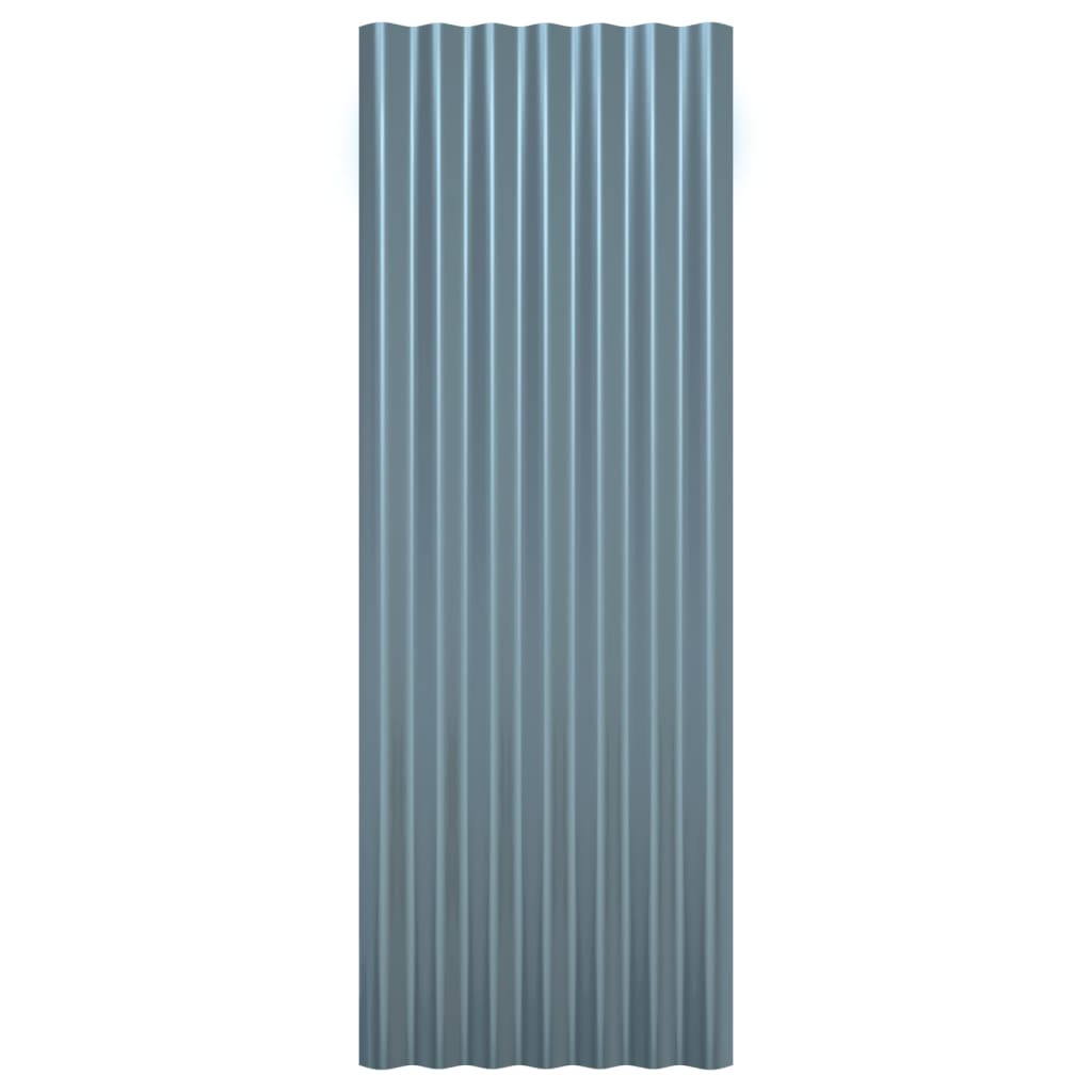 12 db szürke horganyzott acél tetőpanel 100 x 36 cm