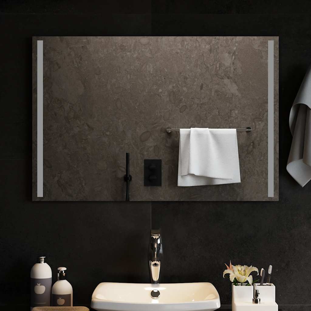 LED-es fürdőszobatükör 90x60 cm