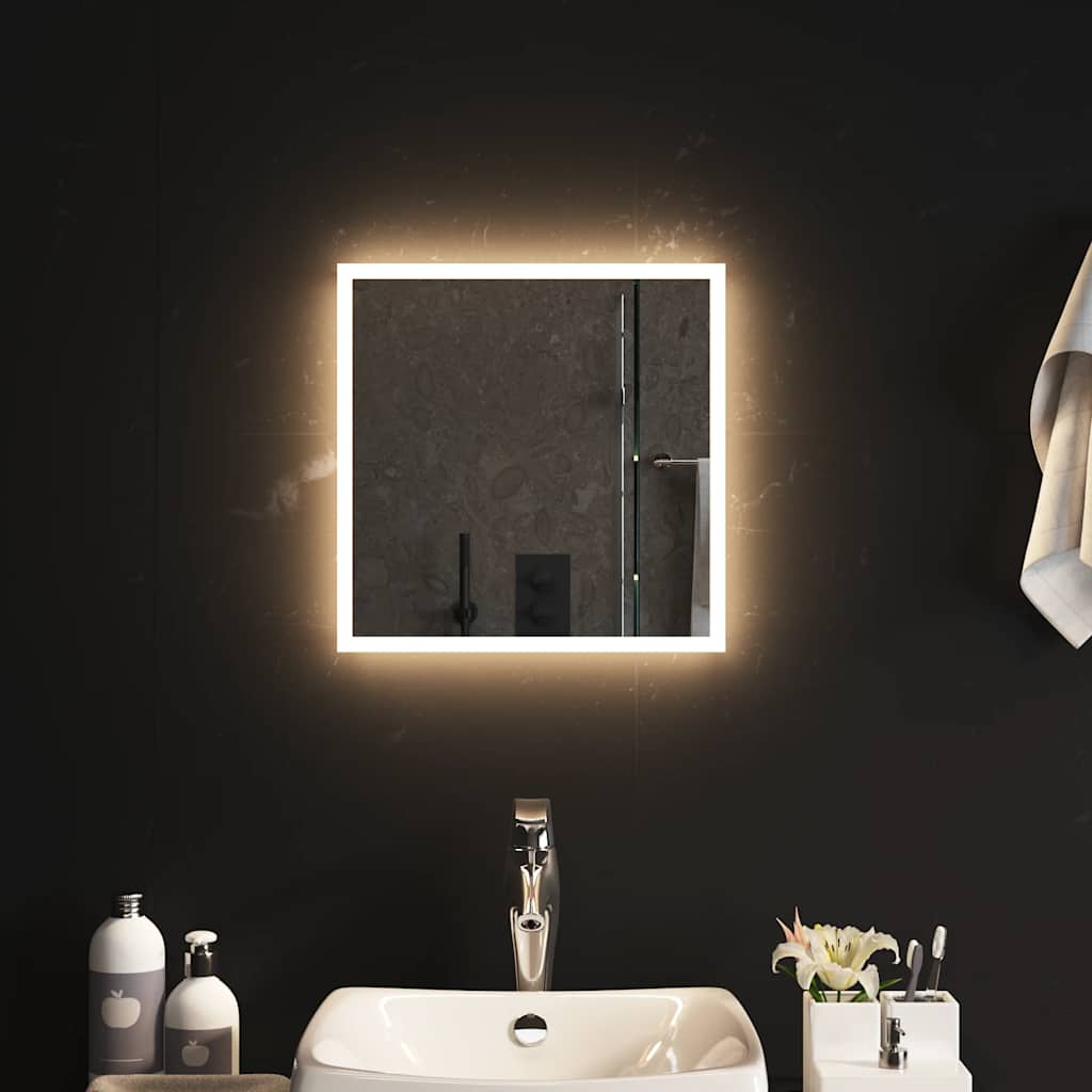 LED-es fürdőszobatükör 40x40 cm
