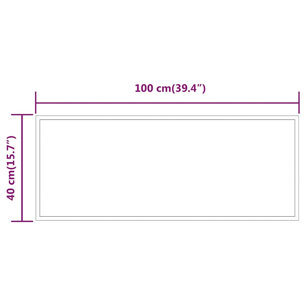 LED-es fürdőszobatükör 100x40cm
