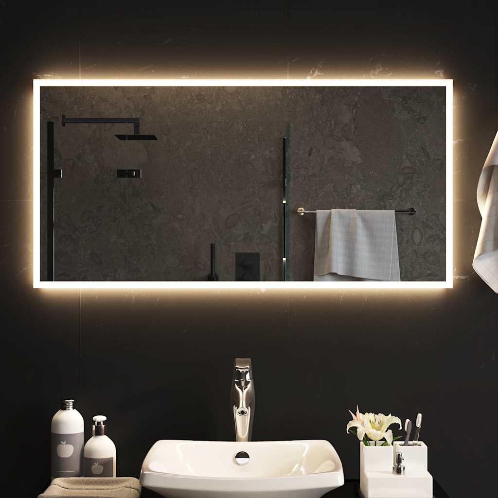 LED-es fürdőszobatükör 100x50 cm